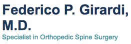 Dr. Federico P. Girardi, Orthopedic Spine Surgery Specialist.