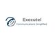Executel logo: stylized face and phone icon with "Communications Simplified" tagline.