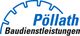 Logo von Pöllath Baudienstleistungen mit Sägeblatt-Design.