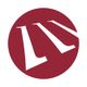 Roter Kreis mit weißen Buchstaben "L" und "V" in einem stilisierten Logo.