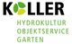 Logo mit Text: "KOLLER Hydrokultur Objektservice Garten".
