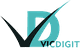 Teal "D" logo with a black checkmark and "VICDIGIT" text.