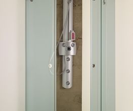 Dusche mit Schiebetüren