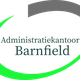 Logo van Administratiekantoor Barnfield met groene en grijze bogen.