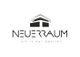 Logo: "NEUERRAUM" mit dem Slogan "art is our passion" und stilisiertem Dach in Schwarz-Weiß.