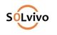 Logo mit dem Text "SOLvivo" und einem orangefarbenen Kreis um das "O" und "L".
