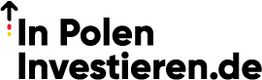 Textlogo mit Pfeil: "In Polen Investieren.de".