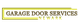 "Logo for Garage Door Services Newark in brown and green text."