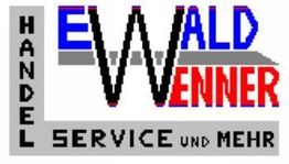 Logo mit den Worten "Ewald Wenner Handel" und "Service und mehr" in verschiedenen Farben.