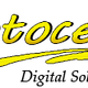 Logo Fotocenter: testo giallo e nero con un simbolo circolare a sinistra.