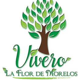 Logotipo de Vivero "La Flor de Morelos" con un árbol verde estilizado.