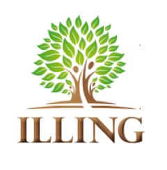 Baum-Logo mit grünen Blättern und dem Text "ILLING" darunter in brauner Schrift.