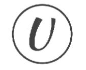 Bogstavet "v" i en cirkel på hvid baggrund.