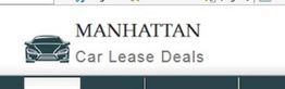 Car icon with text: "MANHATTAN Car Lease Deals".