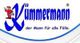 Logo mit Text "Kümmermann, der Mann für alle Fälle" und einer Figur mit Werkzeug.
