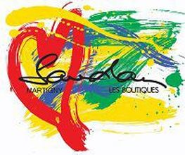 Buntes Logo mit Herzmotiv und dem Schriftzug "Sandoz Martigny Les Boutiques".