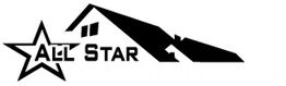"Logo with 'All Star' and house roof graphic."
