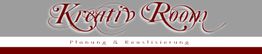 Logo mit Schriftzug "Kreativ Room", darunter "Planung & Realisierung", grauer Hintergrund.