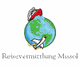 Erde mit Flugzeug und Schiff. Text: "Reisevermittlung Missol".