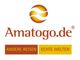 Logo von Amatogo.de: "Andere Reisen, echte Welten" mit stilisierter orange-gelber Erdkugel.