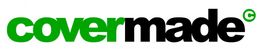 Logo mit grünem "cover" und schwarzem "made".