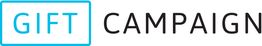 Logo con testo "Gift Campaign" su sfondo bianco, "Gift" è in un riquadro azzurro.