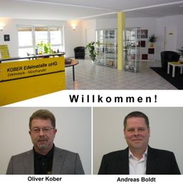 Willkommen bei KOBER Edelmetalle: Büroansicht mit Oliver Kober und Andreas Boldt.