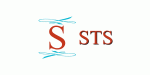 Logo mit Buchstaben "S" und "STS" in Rot, blauen Verzierungen darüber und darunter.