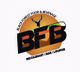 Logo mit Hirsch, Bergkulisse und Text: "BFB, Restaurant | Bar | Lounge".
