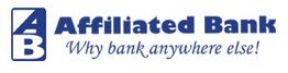 Affiliated Bank logo with the slogan "Why bank anywhere else!" in blue text.