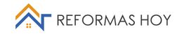 Logo con una casa y el texto "REFORMAS HOY" en letras grises.