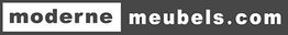 Logo van "modernemeubels.com" met witte en grijze achtergrond.