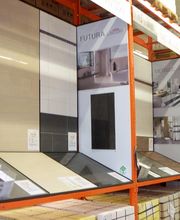 Aufbau Musterpräsentation Fliesen