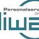 Logo mit Schriftzug "diwa Personalservice GmbH" in blaugrünem Design.