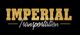 "Imperial Transportation logo in gold and white on a black background."
