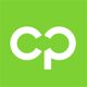Grünes Quadrat mit weißen Buchstaben „cp“ in der Mitte.