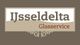 Logo van IJsseldelta Glasservice met bruine en beige tinten.