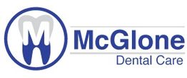 Logo of McGlone Dental Care featuring a stylized tooth and company name.