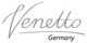 Vorlage mit geschwungenem "Venetto" Schriftzug in Grau, darunter steht "Germany".