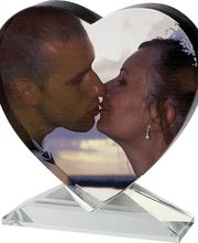 Geschenkidden aus Kristallglas mit Foto