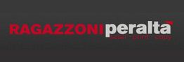 Logo de Ragazzoni Peralta con texto: scan, print, copy. Fondo gris oscuro.