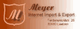 Logo von Meyer Import & Export mit Adresse, Tordalkenweg 25, 30880 Laatzen.