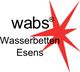 Logo mit rotem Stern, Text: "wabs® Wasserbetten Esens".
