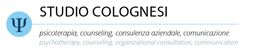 Logo Studio Colognesi con testo su psicoterapia e consulenza.