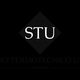 Logo con testo "STU Studio Termotecnico Uberti" su sfondo nero.
