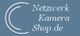 Logo mit der Aufschrift "Netzwerk Kamera Shop.de" auf blauem Hintergrund.