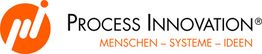 Logo mit Aufschrift "Process Innovation: Menschen – Systeme – Ideen" und einem orangenen Symbol links.