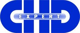 Logo mit blauem "CHD"-Schriftzug und "EXPERT" in der Mitte.
