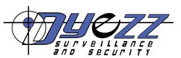 Logo of Dyezz Surveillance and Security with stylized text and an abstract target symbol.