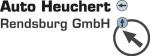 Logo von Auto Heuchert Rendsburg GmbH mit Pfeil- und Infografik-Elementen.